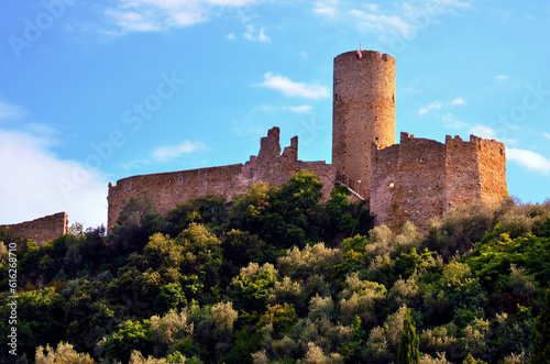 castle of monte ursino noli savona italy