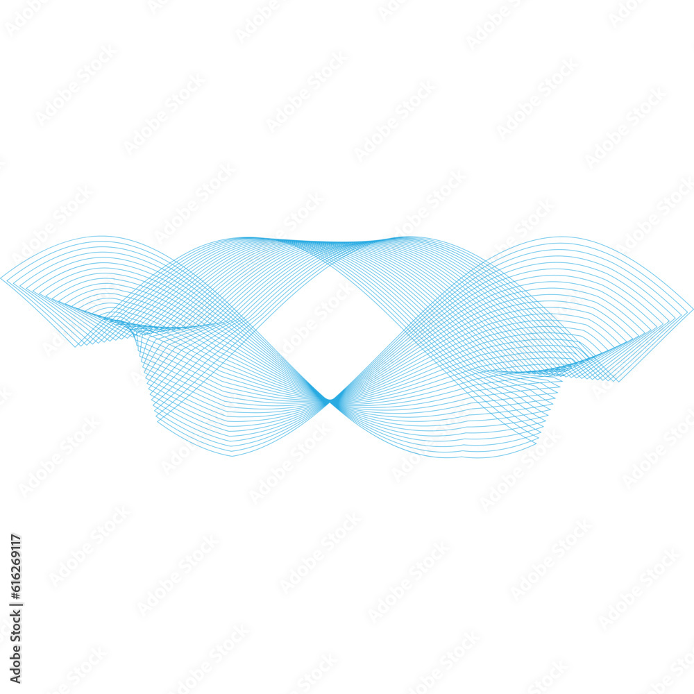Abstract blue wave background. Wave element