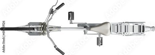 Fotografija Top view of bicycle