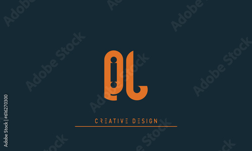 Alphabet letters Modern Creative logo QL , LQ