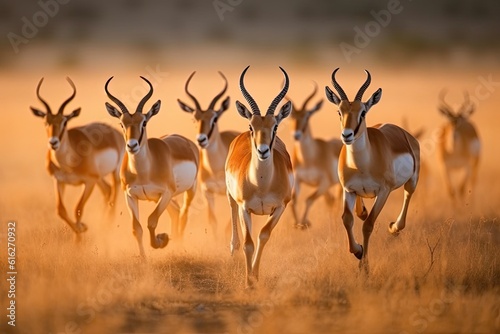 Graceful Gazelles Across The Savannah