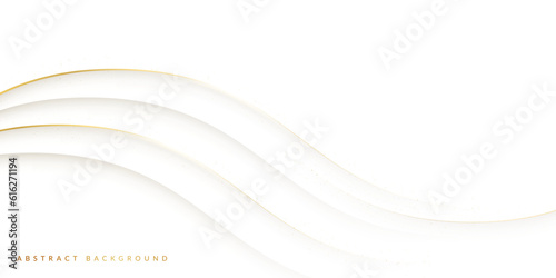 White background with golden lines