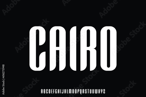 Thick condensed typeface display font vector with rounded edge