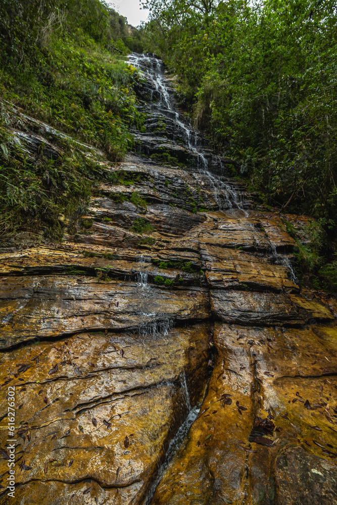 Cachoeira na cidade de Conceição do Mato Dentro, Estado de Minas Gerais, Brasil