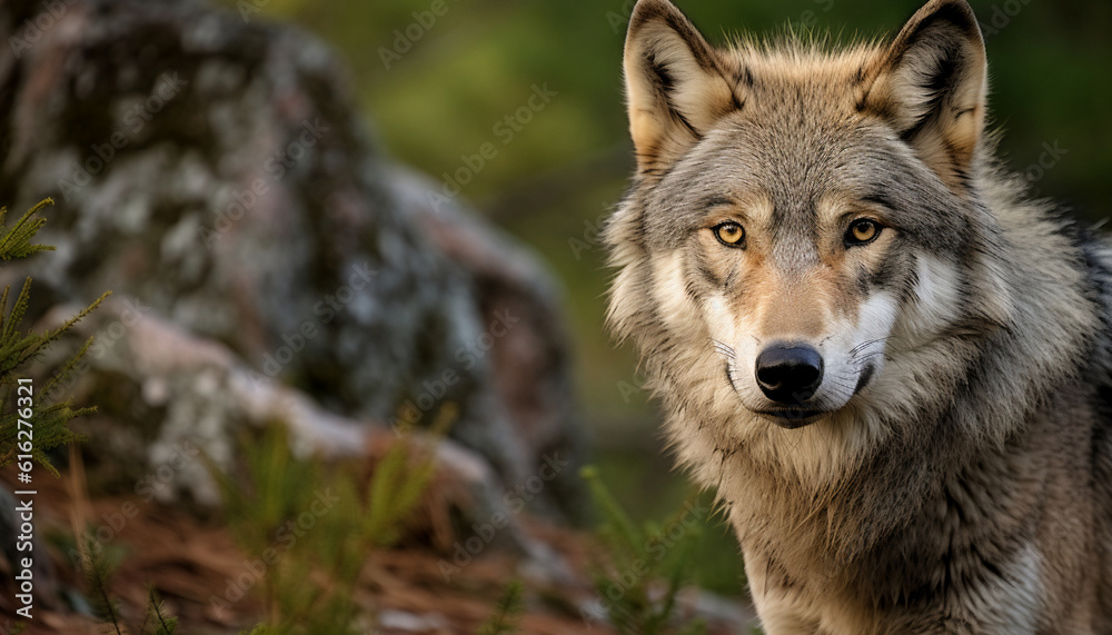 Wolf im Wald Foto