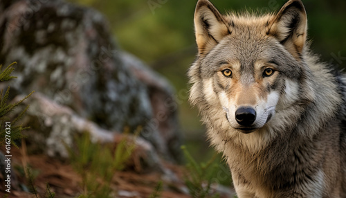 Wolf im Wald Foto