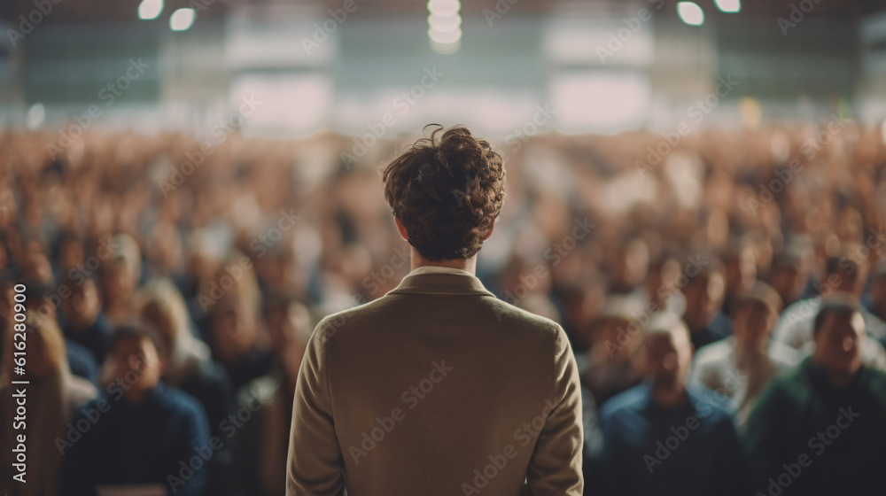 Engaged Audience in a Conference Hall: Captivating Lecture by Male Speaker on Business and Entrepreneurship. Presentation of a teacher
Generative AI