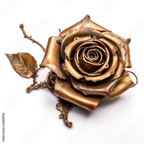 Professional photo of a beautiful steampunkstyled rose