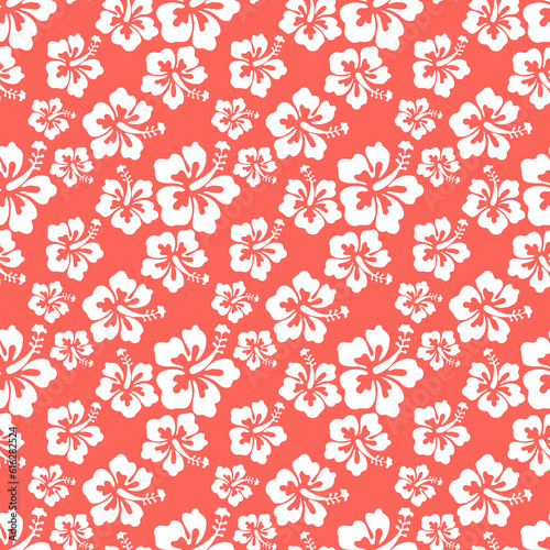 Aloha Pink Hawaiian Shirt Seamless Background Pattern