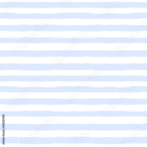 Seamless pattern in horizontal light blue and white stripes.