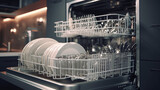 dishwasher finished cleaning dishes generative ai