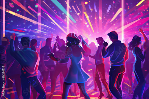 party dancefloor ai generated