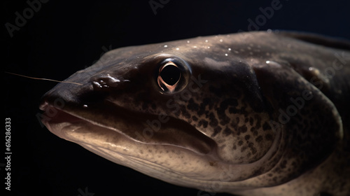 close up of cat fish generative ai
