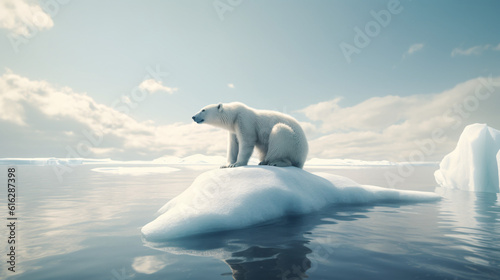 polar bear on iceberg generative ai