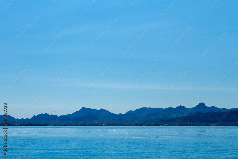 lake and mountains