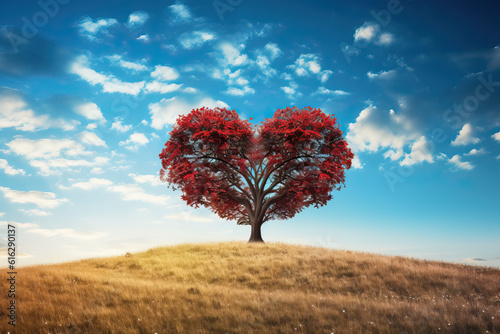 beautiful love tree ai generated