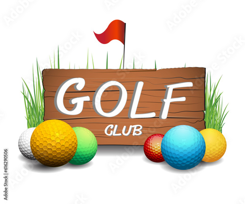 golf course sign