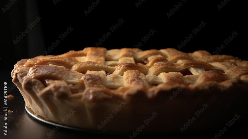 detail shot of apple pie generative ai detail shot of apple pie generative ai