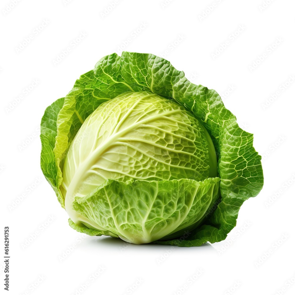 Cabbage on a white background