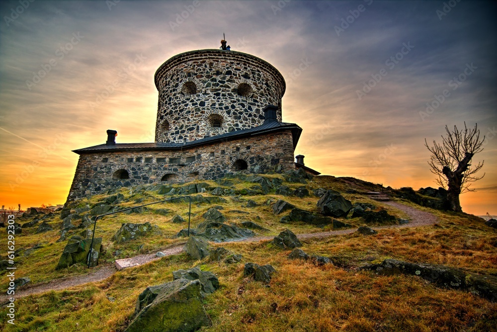 Old stone fortress named 