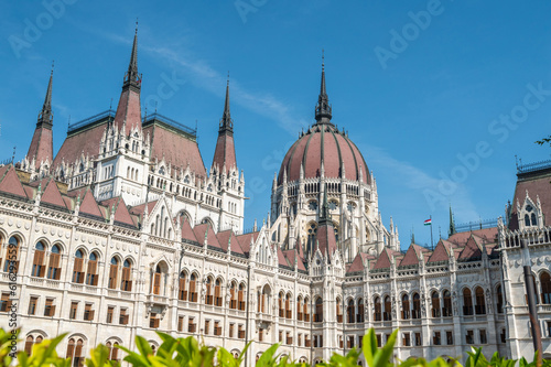 Hungarian Parliament building in Budapest, Hungary.