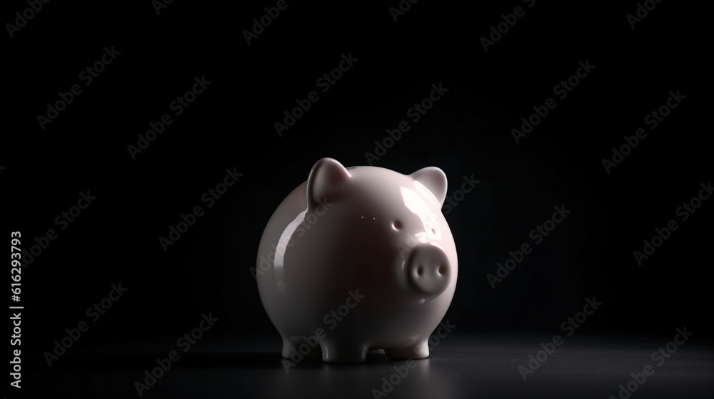 piggy bank close up shot generative ai piggy bank close up shot generative ai