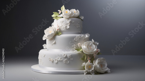 beautiful looking wedding cake generative ai