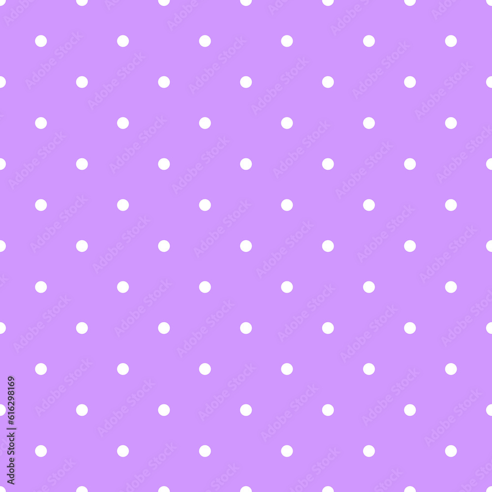 Purple and White Polka Dots Pattern Repeat Background