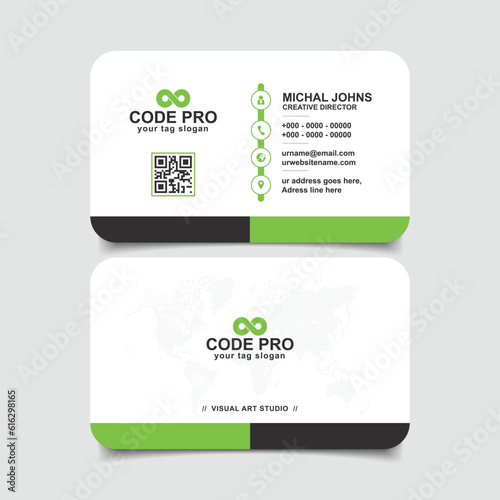 Modern business card design template