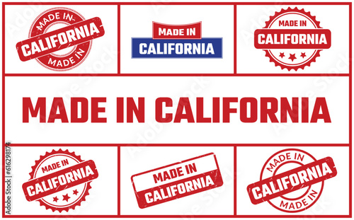 Made In California Rubber Stamp Set