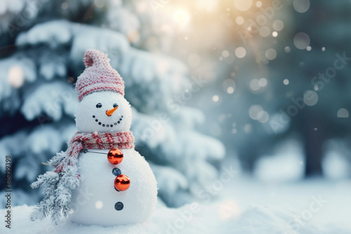 snowman on the snow © dehrig