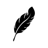  feather icon vector symbol template illustration on white background..eps