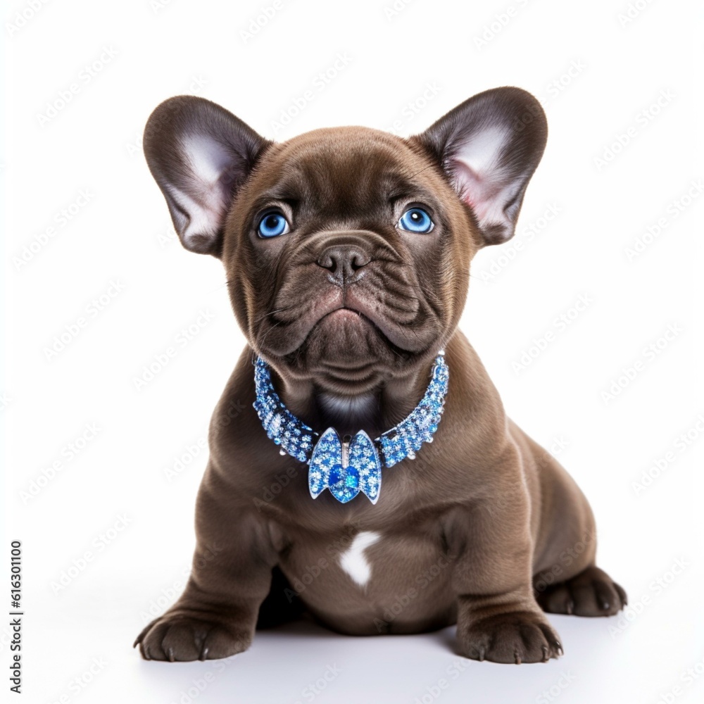 French Bulldog puppy isolated on a white background