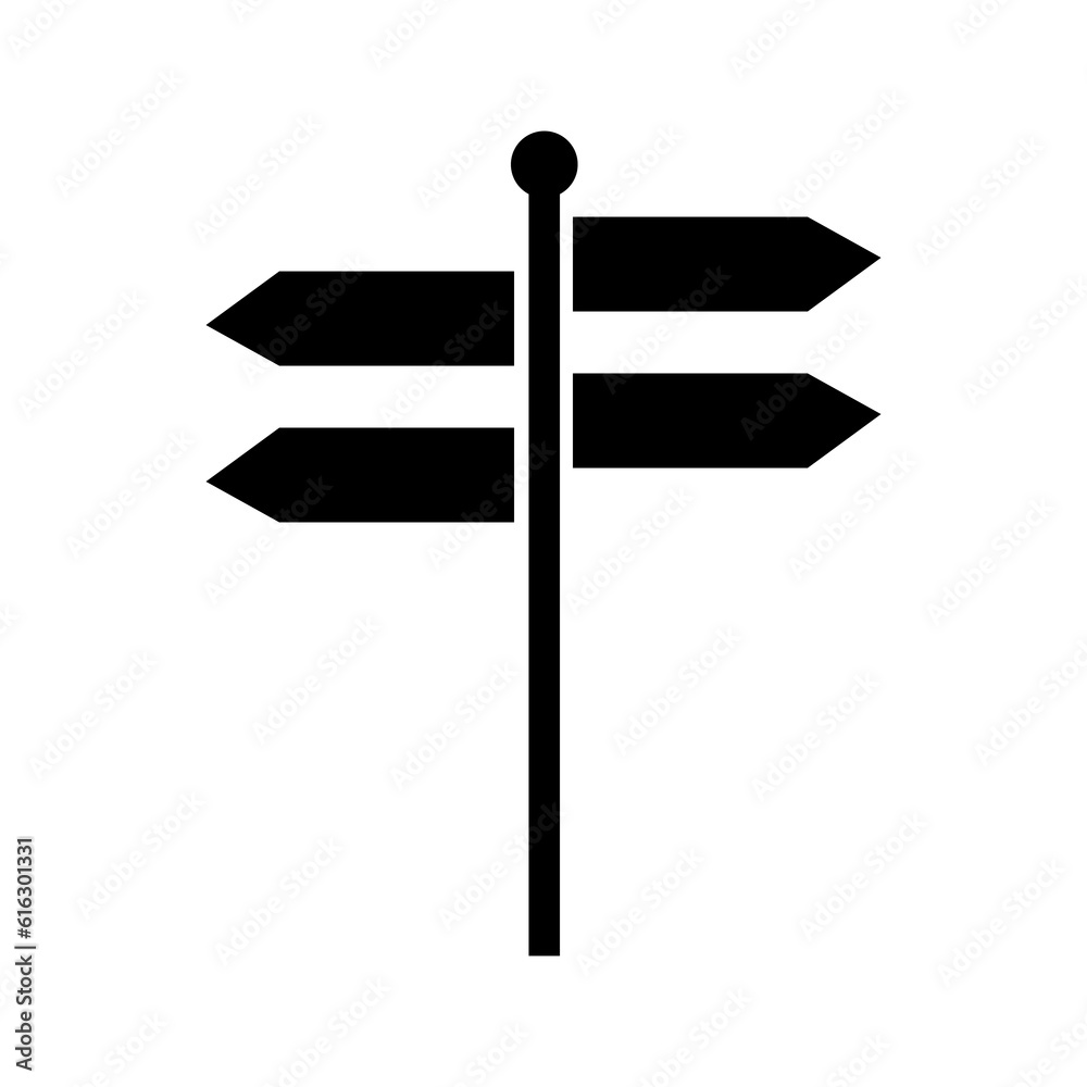 stock vector signpost icon simple vector illustration on white background..eps stock vector signpost icon simple vector illustration on white background..eps