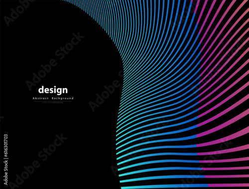 Abstract wave line Background. Colorful Striped. Wavy line texture. Brand new style for your business design.