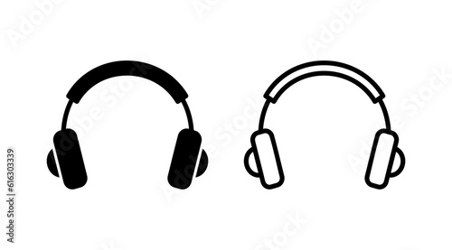 Headphone icon vector. headphones earphones icon. headset