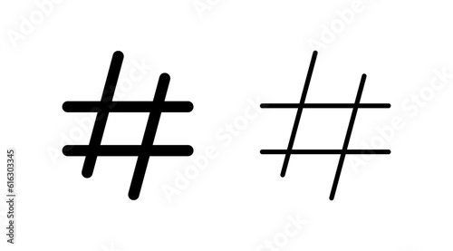 Hashtag icon vector. hashtag simbols
