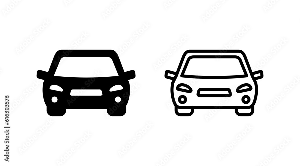 Car icon vector. Car sign. sedan