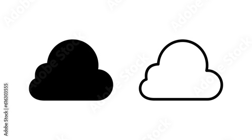Cloud icon vector. cloud data. cloud services