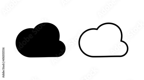 Cloud icon vector. cloud data. cloud services