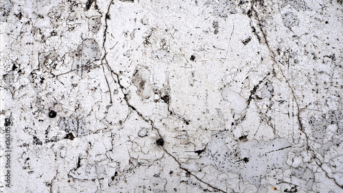 グランジテクスチャ素材（白）塗装のひび割れと亀裂　