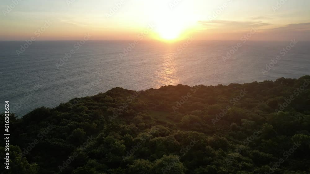 Aerial Karang Boma Cliff Uluwatu Pecatu Bali during Sunset Aerial Karang Boma Cliff Uluwatu Pecatu Bali during Sunset