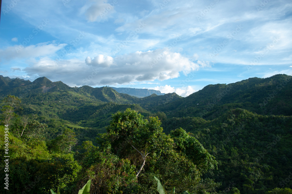 Naklejka premium La Vega landscape in Colombia