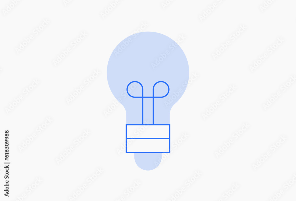 Geometric lightbulb illustration in flat style design. Vector illustration and icon. Geometric lightbulb illustration in flat style design. Vector illustration and icon.