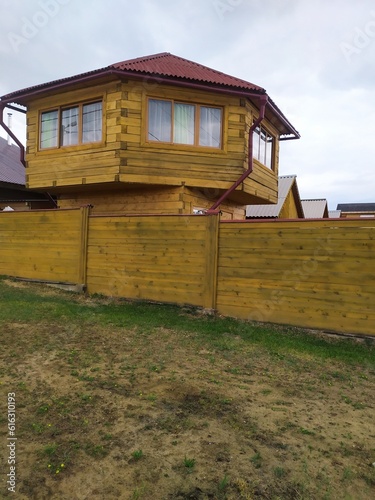 Interesting wooden house