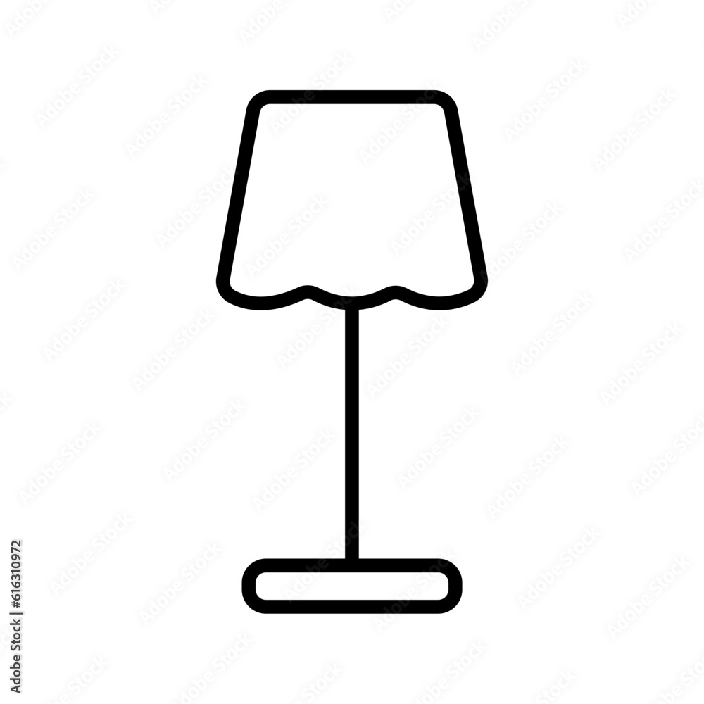 Lamp E Commerce icon with black outline style. light, lightbulb, bulb, electricity, innovation, energy, power. Vector illustration Lamp E Commerce icon with black outline style. light, lightbulb, bulb, electricity, innovation, energy, power. Vector illustration