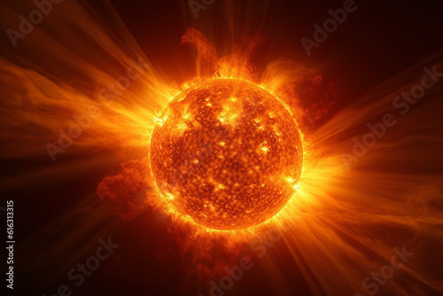 太陽のイメージ：AI生成画像