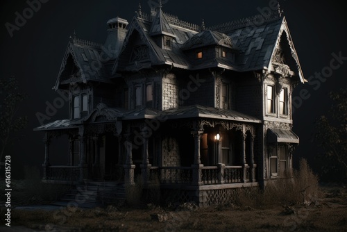 black house, castle mystery halloween © Daunhijauxx