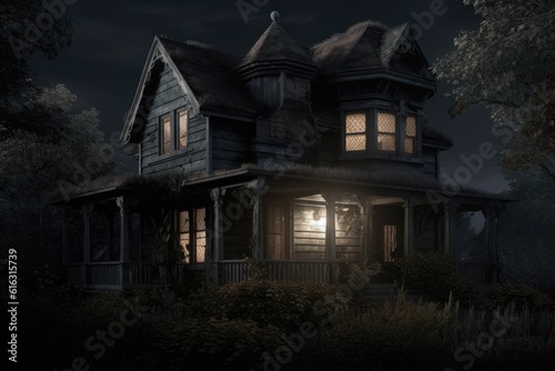 black house, castle mystery halloween © Daunhijauxx