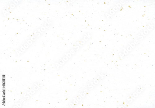 Luxury white Japanese paper studded with gold leaf. © lastpresent